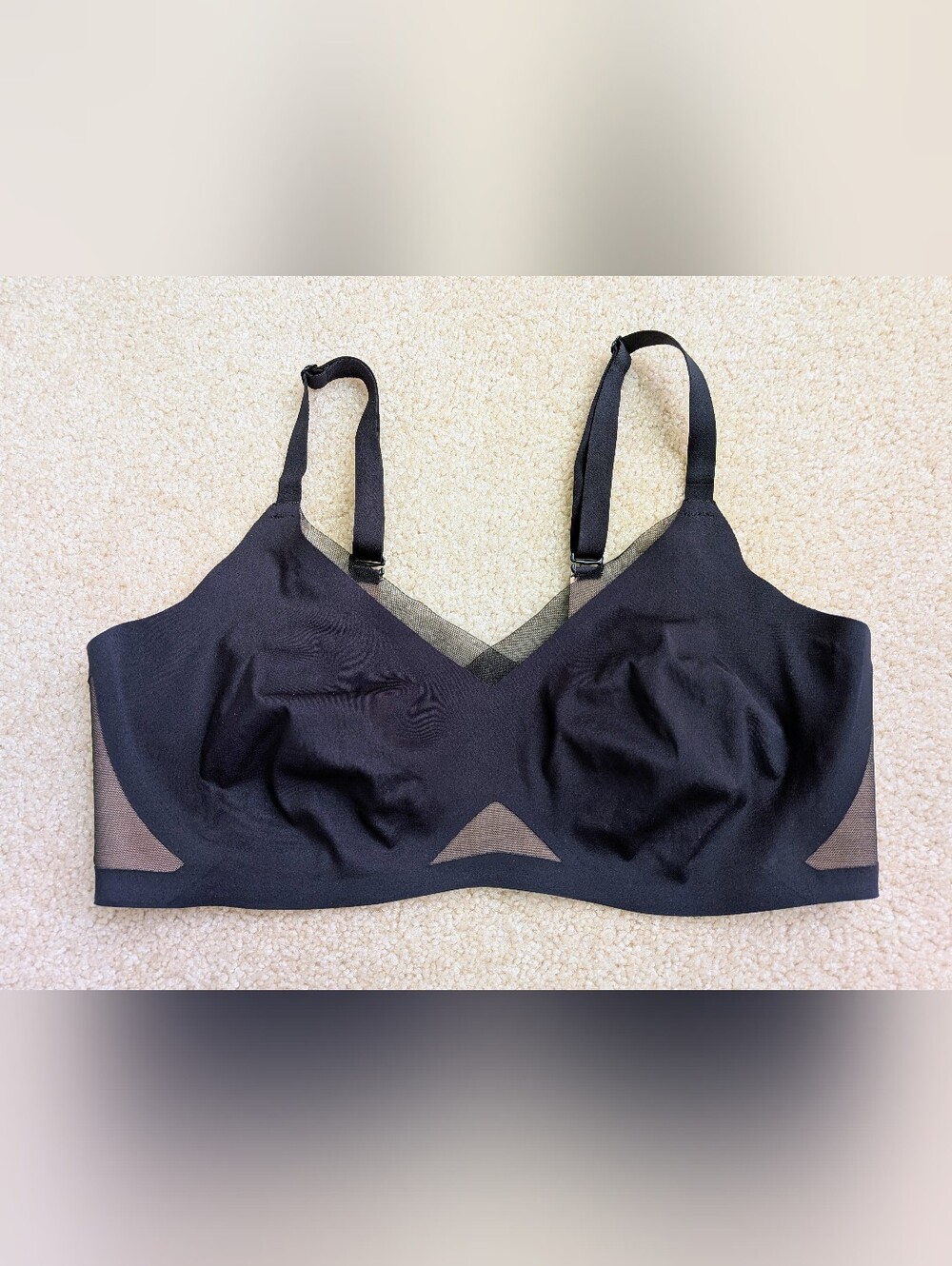 Honeylove CrossOver Bra Black L No Pads